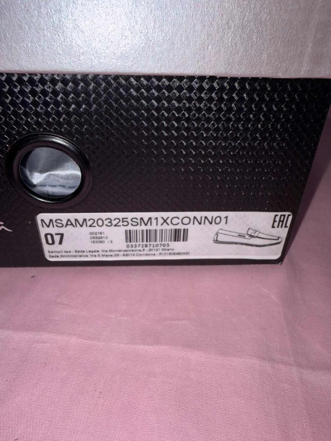 mocassins para homem santoni para amg homem tamanho 41 couro preto – photo 15